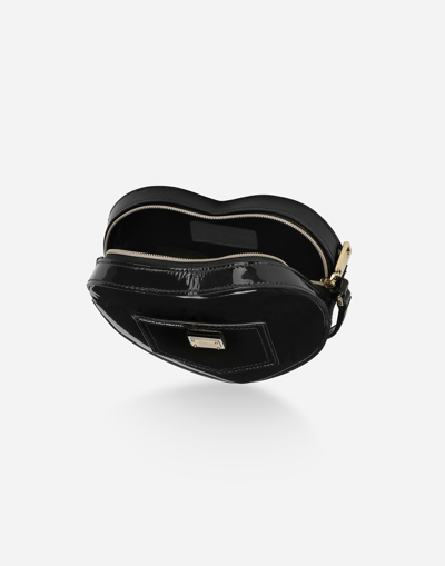 Shop Dolce & Gabbana Dg Girlie Heart Bag In Black