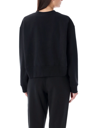 Shop Adidas Originals Crewneck Fleece In Black
