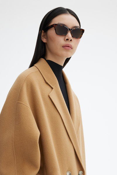 Shop House Of Dagmar Doublé Coat In Camel