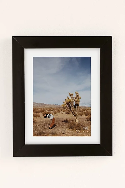 Shop Urban Outfitters Erin Champ Joshua Tree I Art Print In Black Matte Frame At