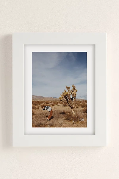 Shop Urban Outfitters Erin Champ Joshua Tree I Art Print In White Matte Frame At