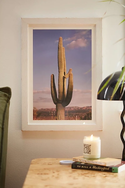 Shop Urban Outfitters Emilina Filippo I Found Love In Yucca Valley Art Print In White Wood Frame At