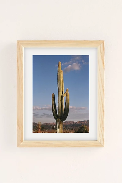 Shop Urban Outfitters Emilina Filippo I Found Love In Yucca Valley Art Print In Natural Wood Frame At