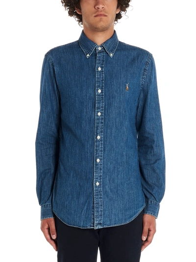 Shop Polo Ralph Lauren Denim Shirt Shirt, Blouse Blue