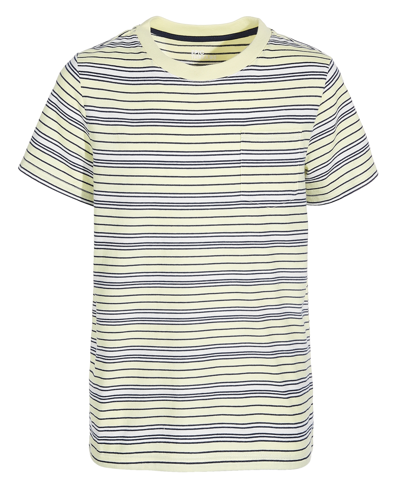 Shop Epic Threads Little Boys Striped T-shirt, Created For Macy's In Lemon Froth