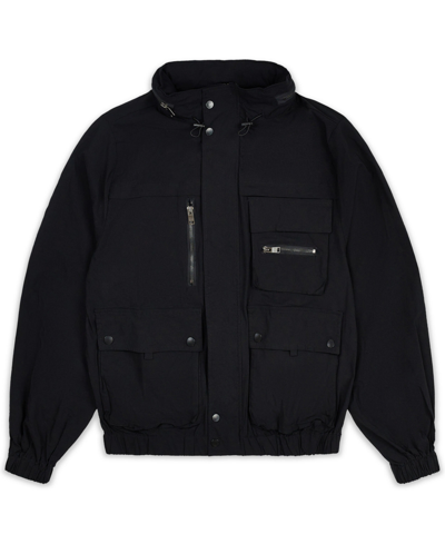 Shop Reason Men's Utility Stretch Nylon Jacket In Black
