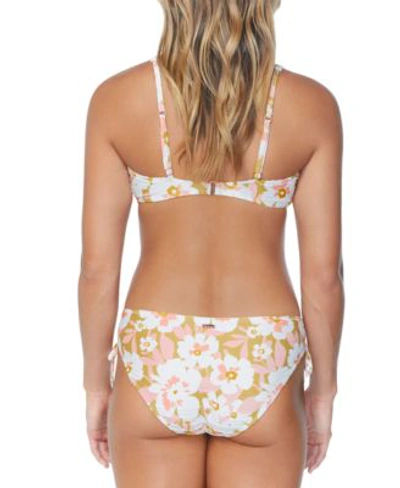 Shop Raisins Juniors West Side Printed Bikini Top Sweet Side Tie Bikini Bottoms In Multi Color
