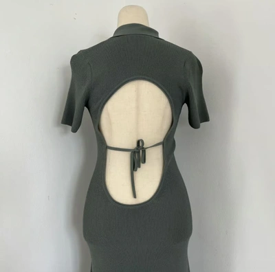 Pre-owned Jacquemus La Robe Maille Long Polo Dress,