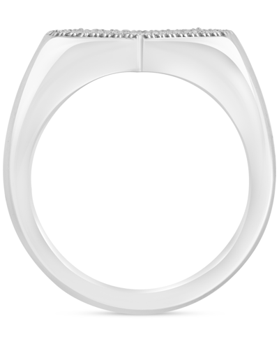 Effy Collection Effy Diamond Pave Heart Ring (1/3 Ct. T.w.) In Sterling Silver In Sterling Silver