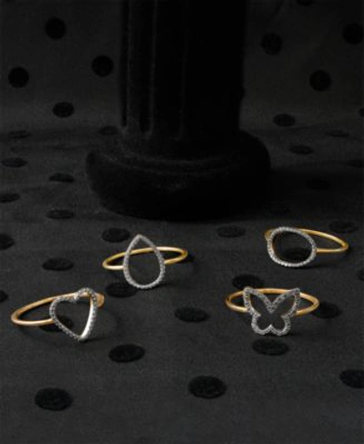 Shop Wrapped Diamond Ring Collection In 10k Gold Created For Macys In Yellow Gold