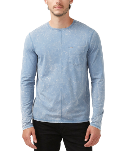 Shop Buffalo David Bitton Men's Kahel Relaxed-fit Long-sleeve Pocket T-shirt In Mirage