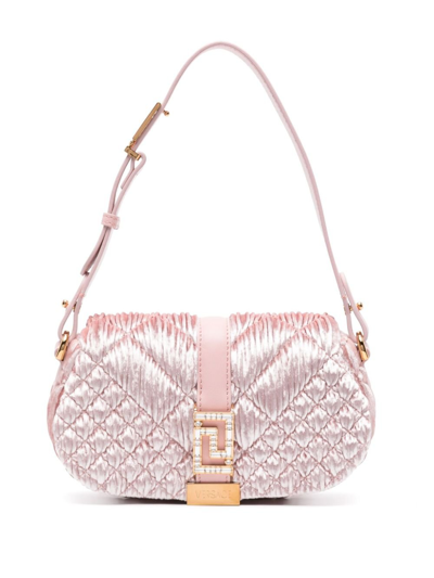 Shop Versace Pink Greca Goddess Mini Bag