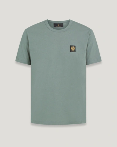 Shop Belstaff T-shirt Für Herren Cotton Jersey In Mineral Green