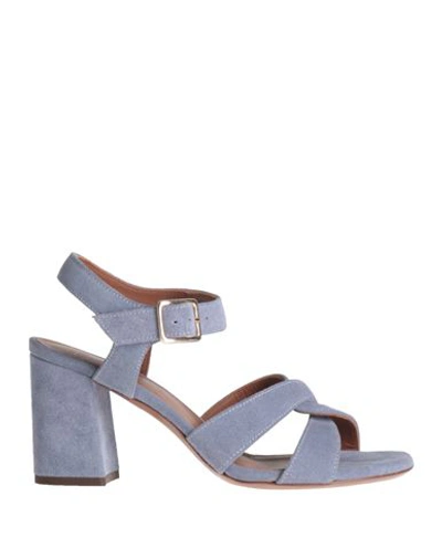 Shop L'autre Chose L' Autre Chose Woman Sandals Pastel Blue Size 7 Leather