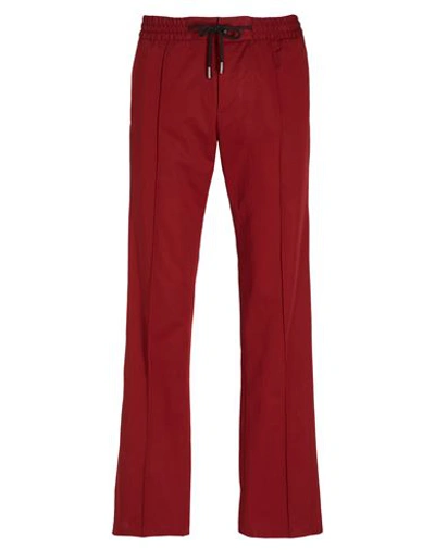 Shop 8 By Yoox Cotton Drawstring Straight Leg Pants Man Pants Brick Red Size 38 Cotton