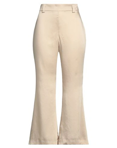 Shop Maliparmi Malìparmi Woman Pants Beige Size 10 Polyester