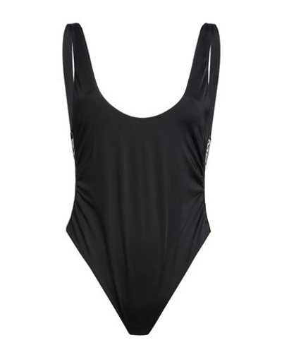 Shop Stella Mccartney Woman One-piece Swimsuit Black Size M Polyamide, Elastane