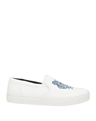 Shop Kenzo Man Sneakers White Size 8.5 Textile Fibers