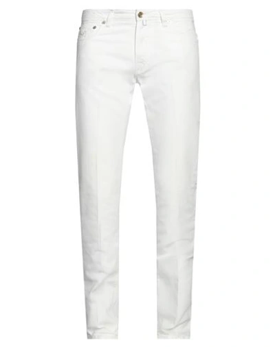 Shop Jacob Cohёn Man Pants White Size 33 Cotton