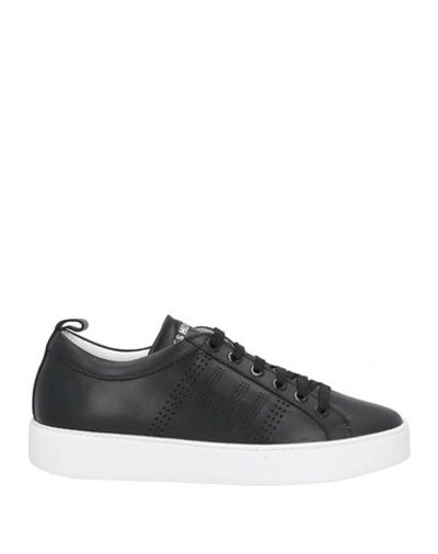 Shop Les Hommes Man Sneakers Black Size 9 Calfskin