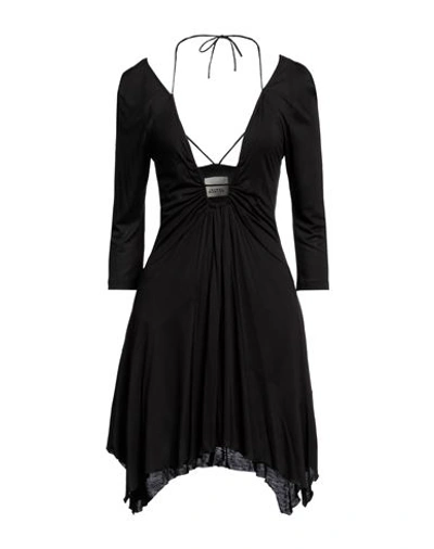 Shop Isabel Marant Woman Mini Dress Black Size 4 Viscose