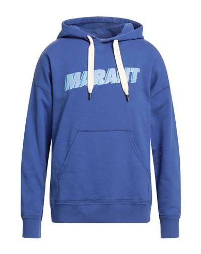 Shop Isabel Marant Man Sweatshirt Blue Size M Cotton, Polyester