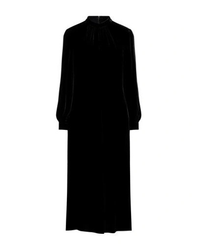 Shop Boutique Moschino Woman Midi Dress Black Size 6 Viscose, Silk