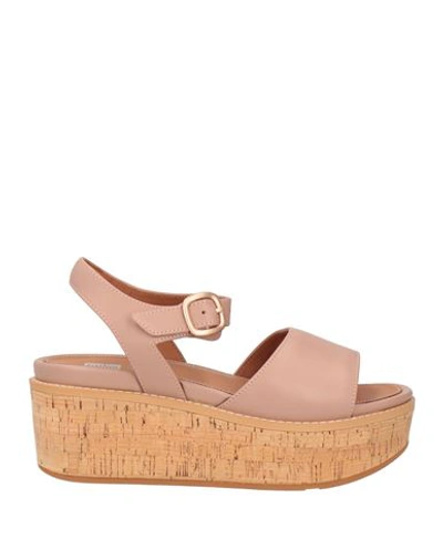 Fitflop Woman Mules & Clogs Antique Rose Size 7 Leather In Pink