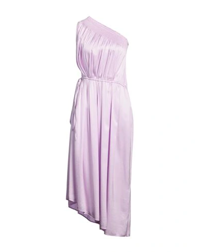 Shop N°21 Woman Midi Dress Lilac Size 8 Viscose In Purple
