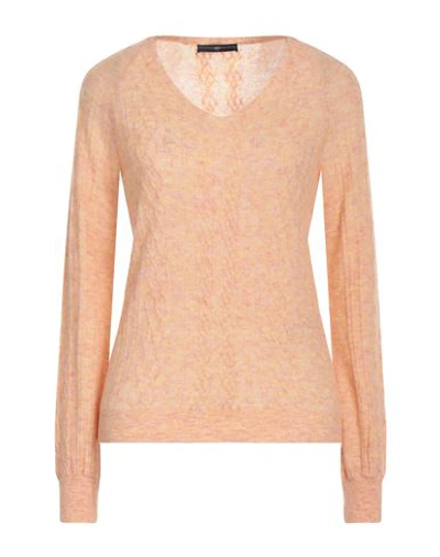 Shop High Woman Sweater Salmon Pink Size L Virgin Wool, Nylon
