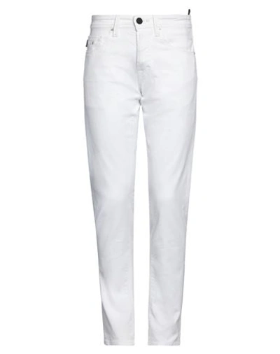 Shop Tramarossa Man Jeans White Size 32 Cotton, Elastane