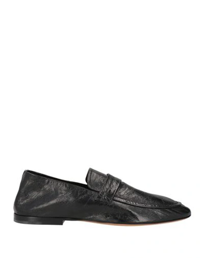 Shop Bottega Veneta Man Loafers Black Size 12 Leather