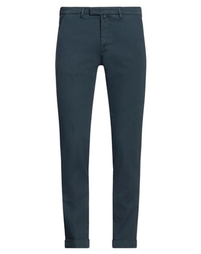 Shop Briglia 1949 Man Pants Navy Blue Size 35 Cotton, Elastane