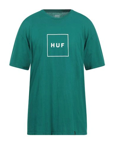 Shop Huf Man T-shirt Emerald Green Size Xl Cotton