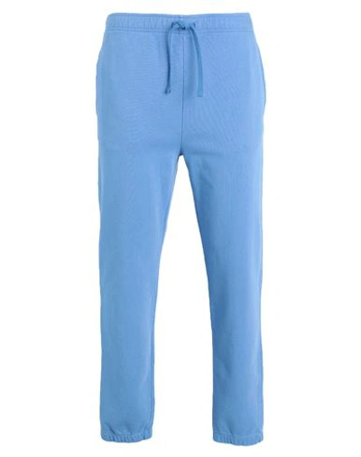 Shop Polo Ralph Lauren Loopback Terry Sweatpant Man Pants Light Blue Size L Cotton