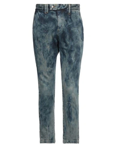 Shop Massimo Sabbadin Man Jeans Blue Size L Cotton