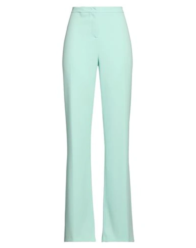 Pinko Woman Pants Light Green Size 10 Polyester, Elastane In Green