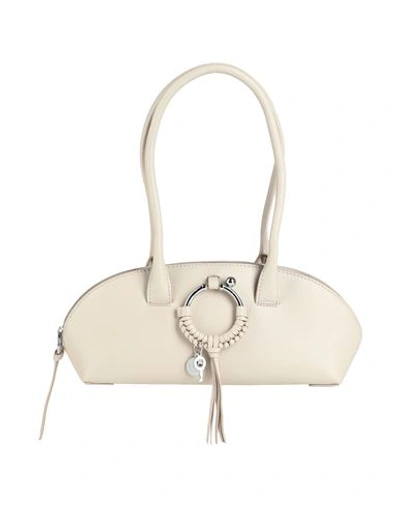 Shop See By Chloé Woman Handbag Beige Size - Cow Leather