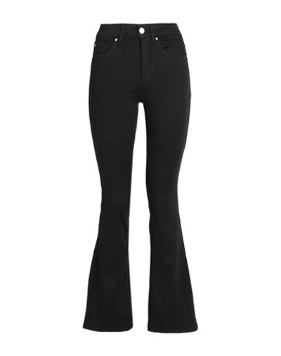 Shop Vero Moda Woman Jeans Black Size Xl-32l Tencel Modal, Polyester, Elastane, Viscose
