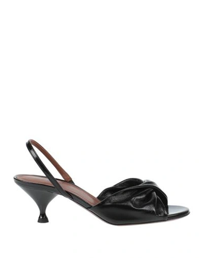 Shop L'autre Chose L' Autre Chose Woman Sandals Black Size 7 Leather