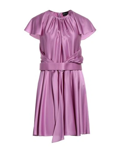 Shop Giorgio Armani Woman Mini Dress Light Purple Size 8 Silk