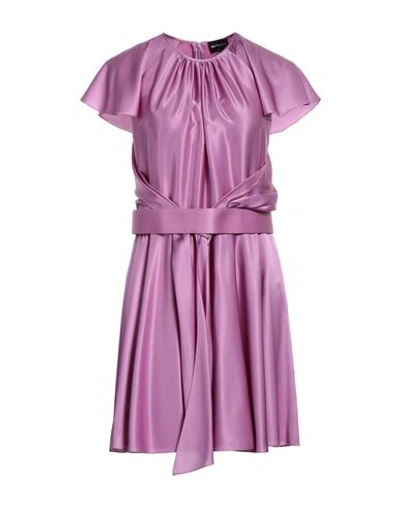 Giorgio Armani Woman Mini Dress Light Purple Size 8 Silk In Purple