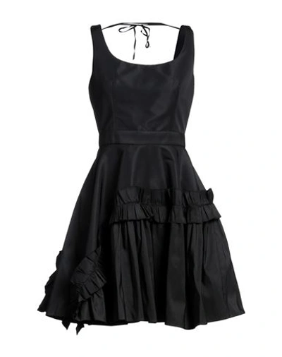 Shop Alexander Mcqueen Woman Mini Dress Black Size 4 Polyester