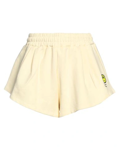 Barrow Woman Shorts & Bermuda Shorts Pastel Yellow Size L Cotton In Yellow