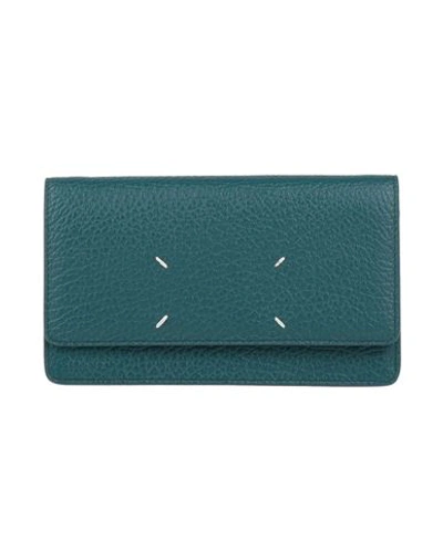 Shop Maison Margiela Woman Handbag Deep Jade Size - Bovine Leather, Brass, Zinc In Green