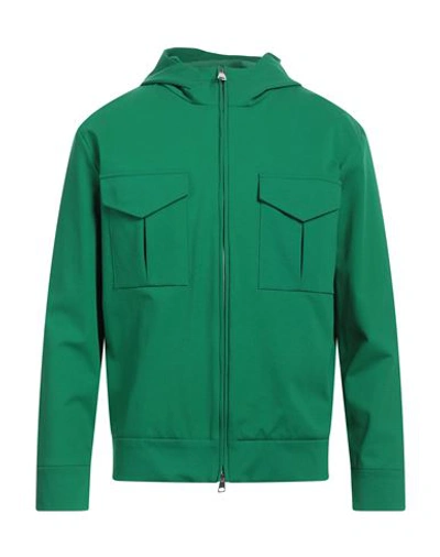 Shop Hōsio Man Sweatshirt Green Size 42 Cotton, Polyamide, Elastane