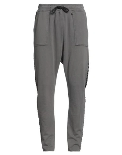 Shop Massimo Sabbadin Man Pants Lead Size Xl Cotton In Grey