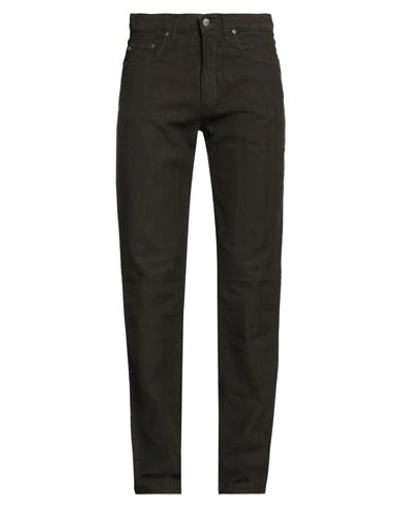 Shop Trussardi Jeans Man Pants Dark Brown Size 35 Cotton, Linen, Elastane
