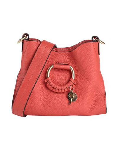 Shop See By Chloé Woman Cross-body Bag Rust Size - Cow Leather In Red