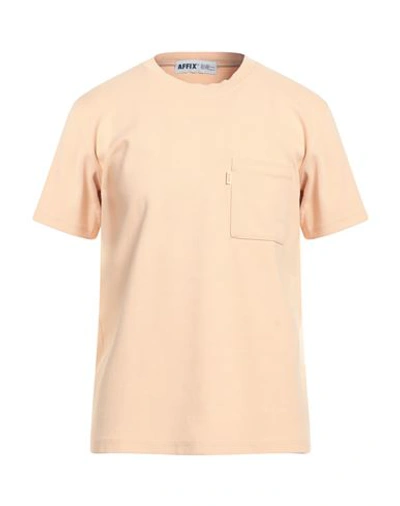 Shop Affix Man T-shirt Blush Size S Cotton In Pink